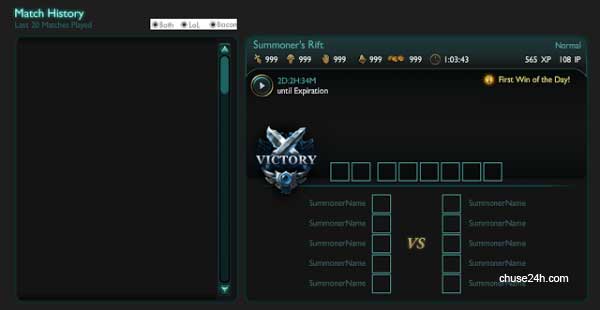 LMHT: Cập nhật hệ thống lịch sử đấu mới giúp người chơi xem lại replay - 第2张 - Chư Sê 24h LMHT: Cập nhật hệ thống lịch sử đấu mới giúp người chơi xem lại replay - 第2张