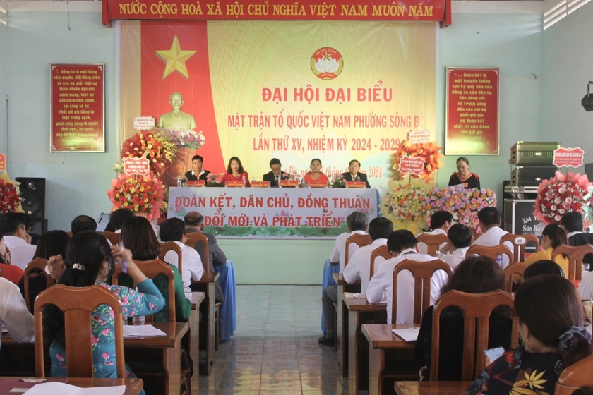 Đại hội Mặt trận Tổ quốc Việt Nam phường Sông Bờ nhiệm kỳ 2024-2029 - 第1张