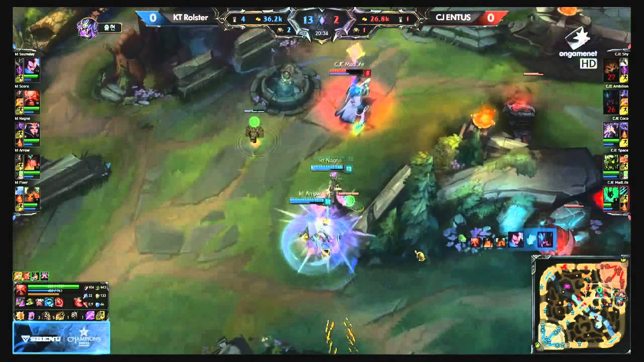KT Rolster Ssumday (Yasuo) v/s CJ Entus I Game 1 LCK  Summer 2015 Highlights