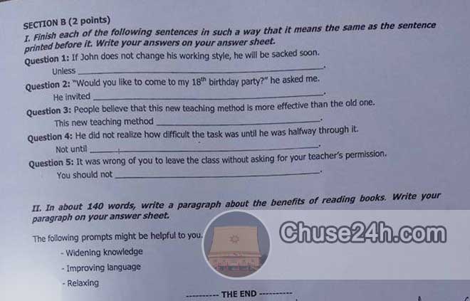 Đề thi và gợi ý lời giải môn tiếng Anh THPT 2015 - 第6张