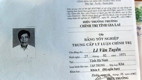 Dùng bằng giả, Phó bí thư xã Bar Maih, huyện Chư Sê bị cách hết chức vụ Đảng