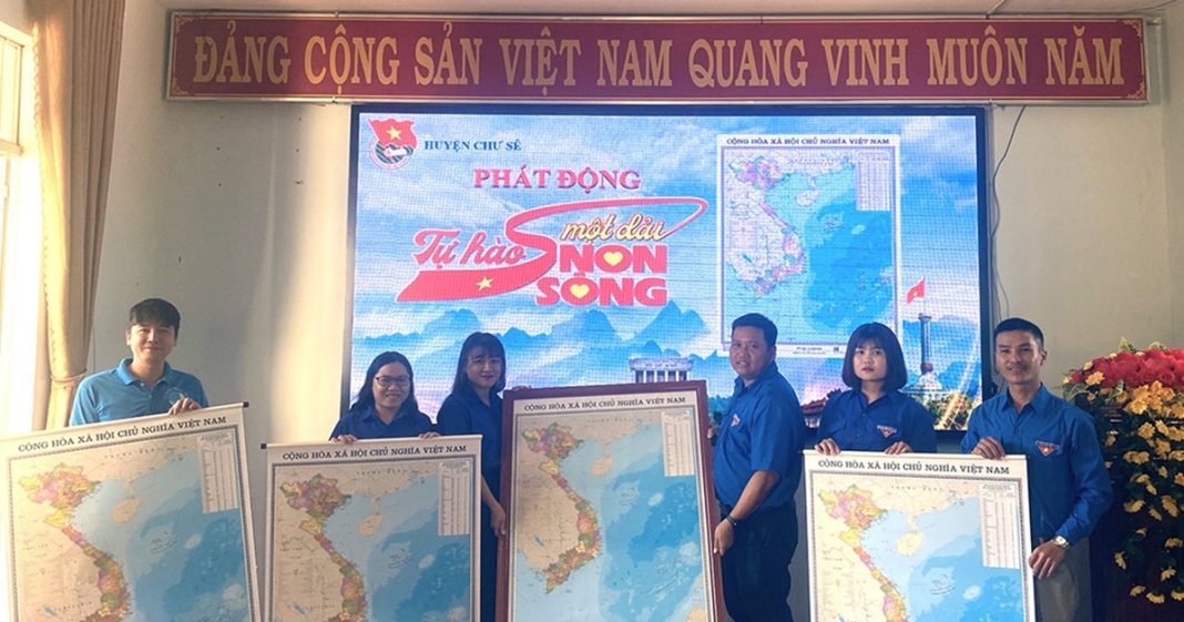 
 Gia Lai: Gần 1.500 tổ chức cơ sở Đoàn-Hội-Đội treo bản đồ Việt Nam tại nơi làm việc

