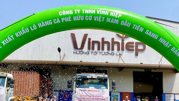 Công ty TNHH Vĩnh Hiệp lần đầu tiên xuất khẩu cà phê organic sang thị trường Nhật Bản