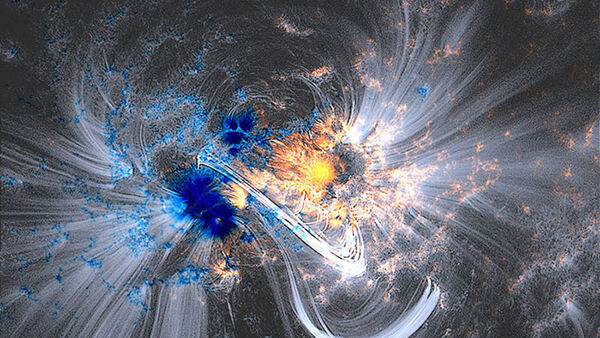 Tấm hình này là từ trường Mặt Trời, ảnh chụp của NASA