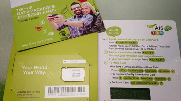 Đến Bangkok, mua thẻ điện thoại ở đâu?