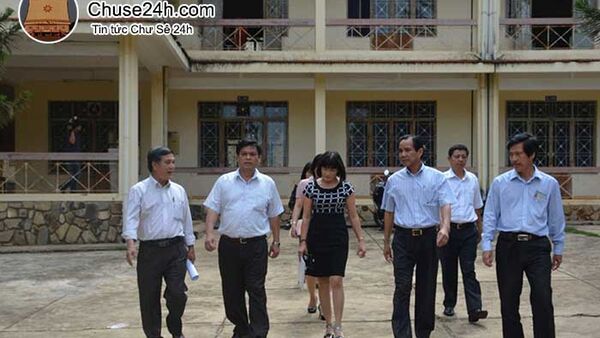 Kiểm tra công tác chuẩn bị cơ sở vật chất tại các điểm thi