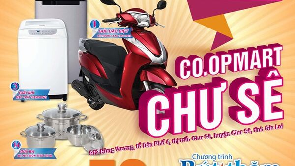 Co.opmart Chư Sê giảm giá mạnh, tặng Honda Lead dịp khai trương