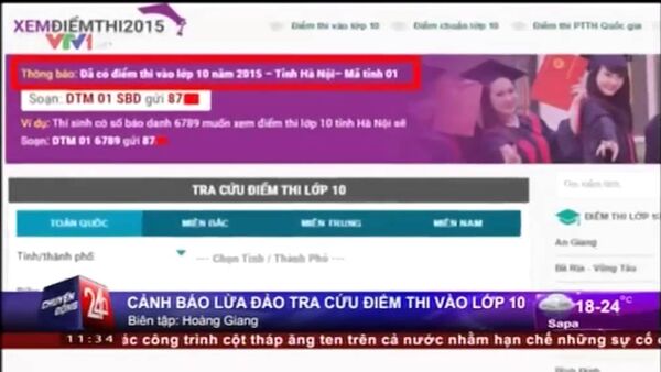 Lật tẩy bẫy lừa tra cứu điểm thi lớp 10